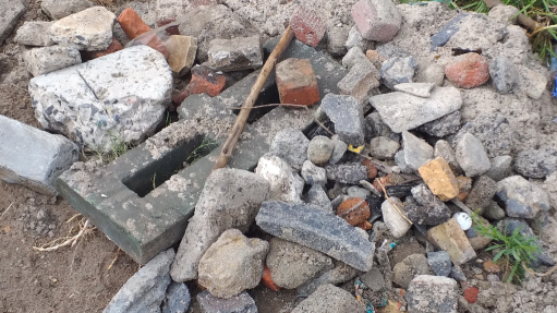An image of damage caused by stormwater and flooding