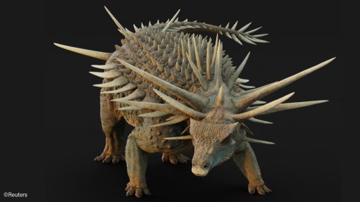 An artistic reconstruction of the ankylosaur Spicomellus afer