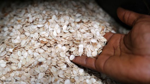egusi seeds for sale at a market