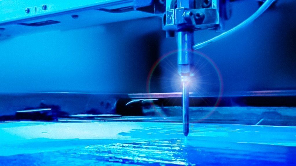 A generic image of a waterjet cutting machine