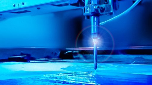 A generic image of a waterjet cutting machine