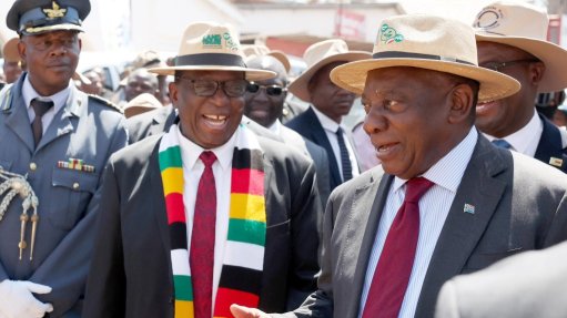 Zimbabwean President Emmerson Mnangagwa & South African President Cyril Ramaphosa