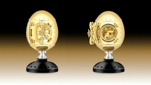 The Fabergé x 007 Limited Edition Goldfinger Egg Objet