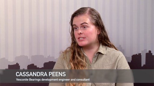 Vesconite Bearings development engineer and consultant Cassandra Peens 