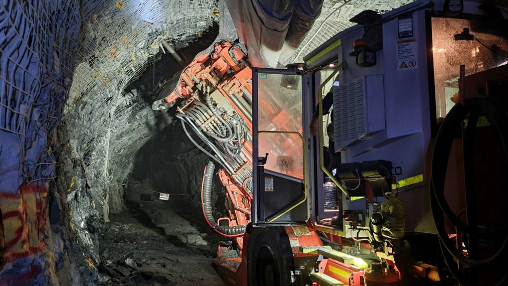 An image of an underground mine section at KCM