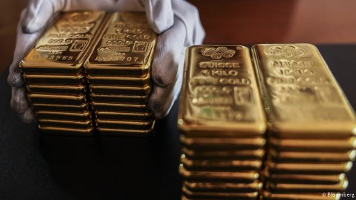 Stacked gold bars