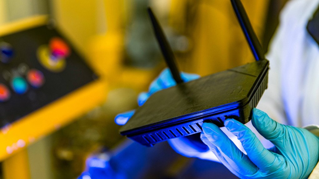 A 3D-printed router prototype produced from the advanced nano-reinforced polymer composite