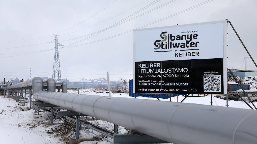 Signboard for the Keliber project