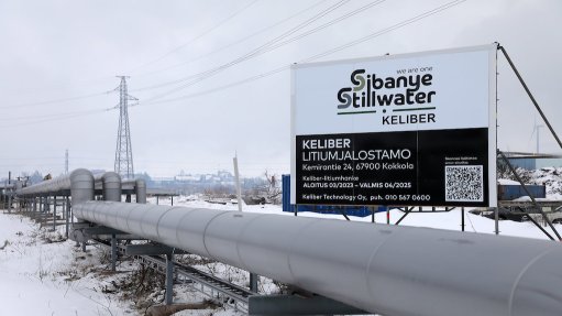 Signboard for the Keliber project