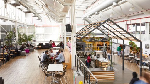 The above image depitcts the interior of Homechoice's head office located in Wynberg