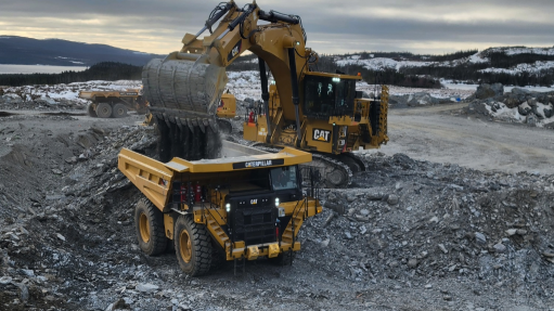 Mining equipment at the Valentine gold project