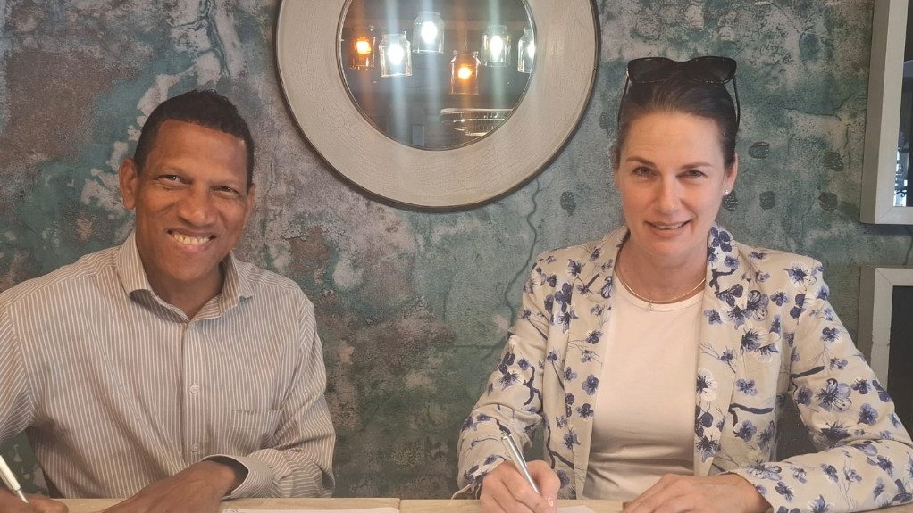 Ciltsa president Elvin Harris and ICFF CEO Ingrid du Buisson