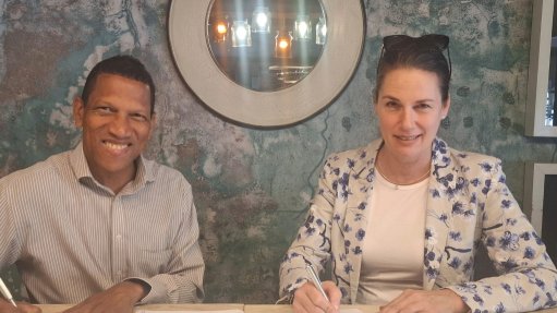 Ciltsa president Elvin Harris and ICFF CEO Ingrid du Buisson