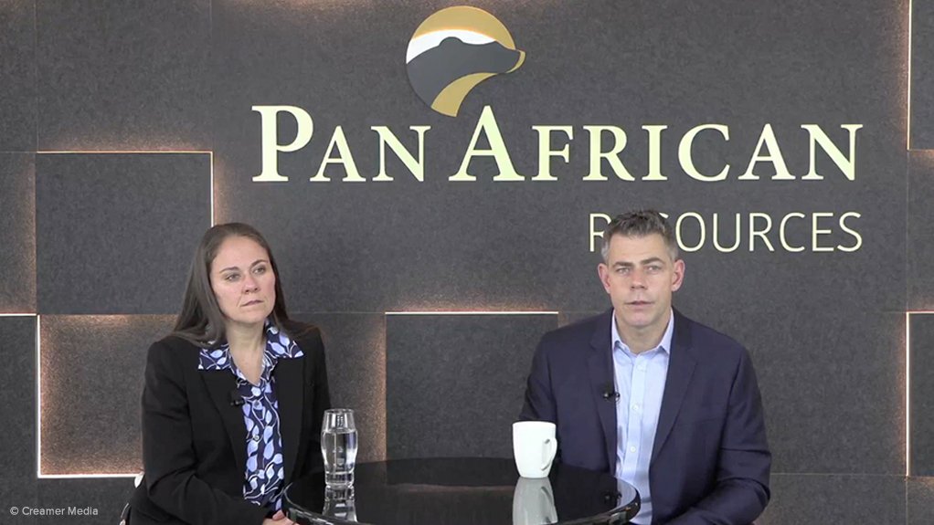 Pan African FD Marileen Kok and Pan African CEO Cobus Loots.