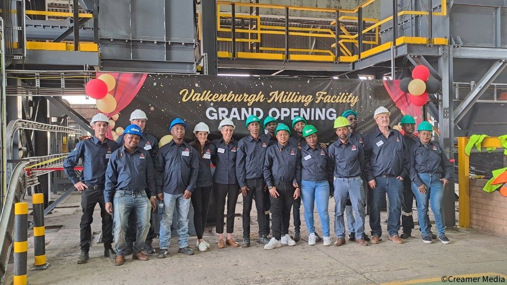 An image of employees at the Valkenburgh milling facility launch