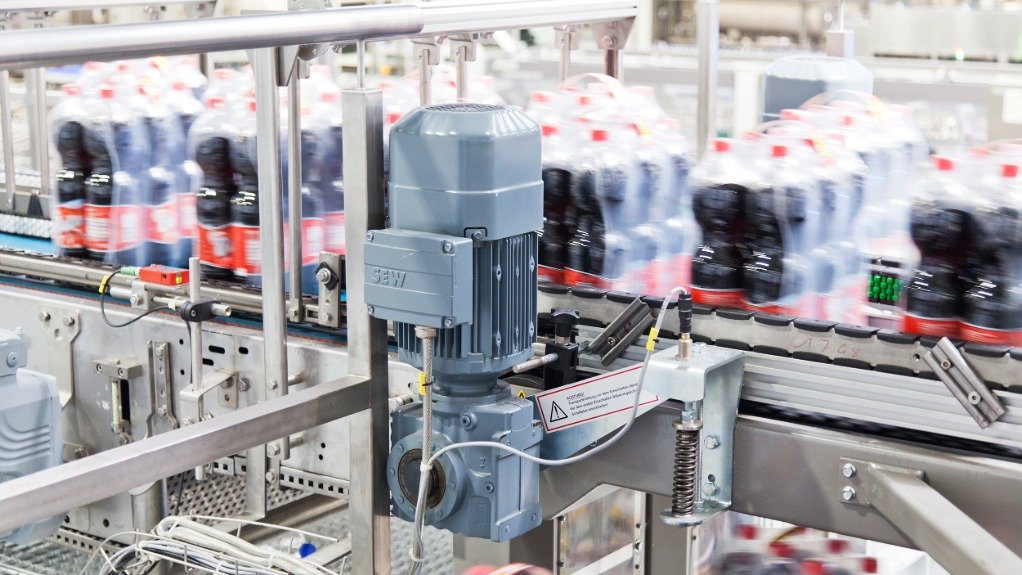 IE3 motor on a beverage production line