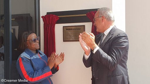City of Ekurhuleni MMC for development, planning and real estate Nomadlozi Nkosi and Ambassador of Belgium Paul Jansen 