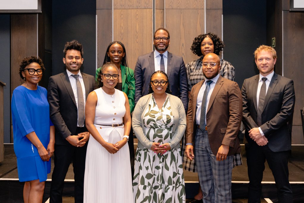 L to R, front: Presidential Youth Employment Intervention director Tshego Walker; Department of Employment and Labour acting director-general Jacky Molisane; Uber South Africa public policy head Ofentse Madisha; and Uber Middle East and Africa head Frans Hiemstra. L to R back: Uber Eats Sub-Saharan Africa GM Ntsoaki Nsibanyoni; Uber Sub-Saharan Africa GM Deepesh Thomas; Harambee Make Your Own Money Partnerships head Mbali Motsoeneng; Employment and Labour Deputy Minister Ntuthuko Mbongiseni Jomo Sibiya; and Harambee chief communications Zengeziwe Msimang