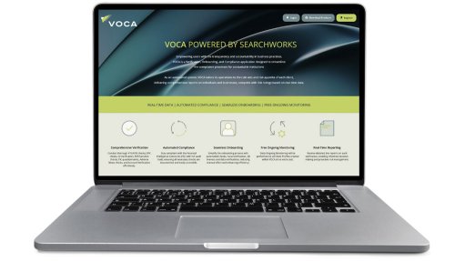 Image of a laptop with a VOCA graphic