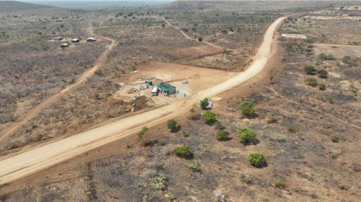 Construction of the security gate and perimeter works at Kangankunde
