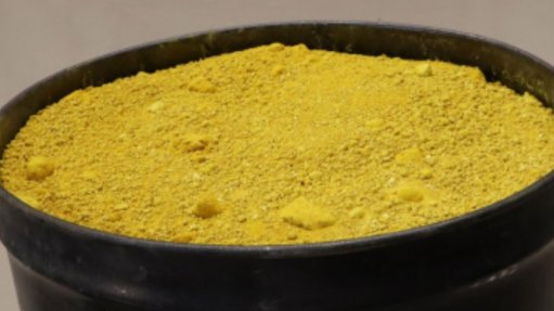 Yellowcake produced at the Lance project, in Wyoming.