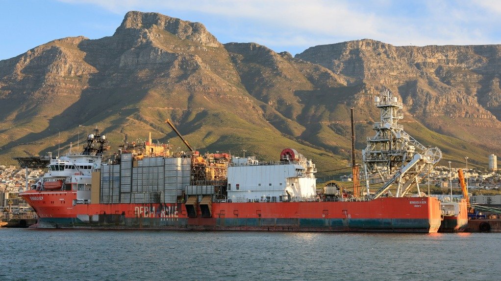 The MV Benguela Gem docked at Cape Town harbour, ready to receive its latest subsea technology upgrade