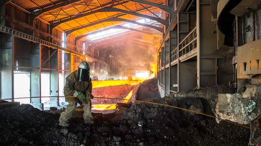 Ferrochrome smelting.