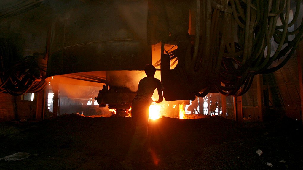 Ferrochrome smelting.
