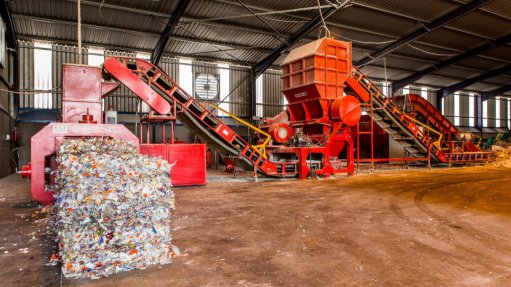 The above image depicts compacted recyclable packaging
