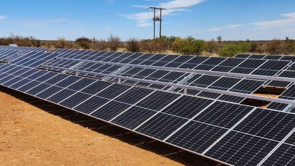 Solar PV panels used to charge the EVs