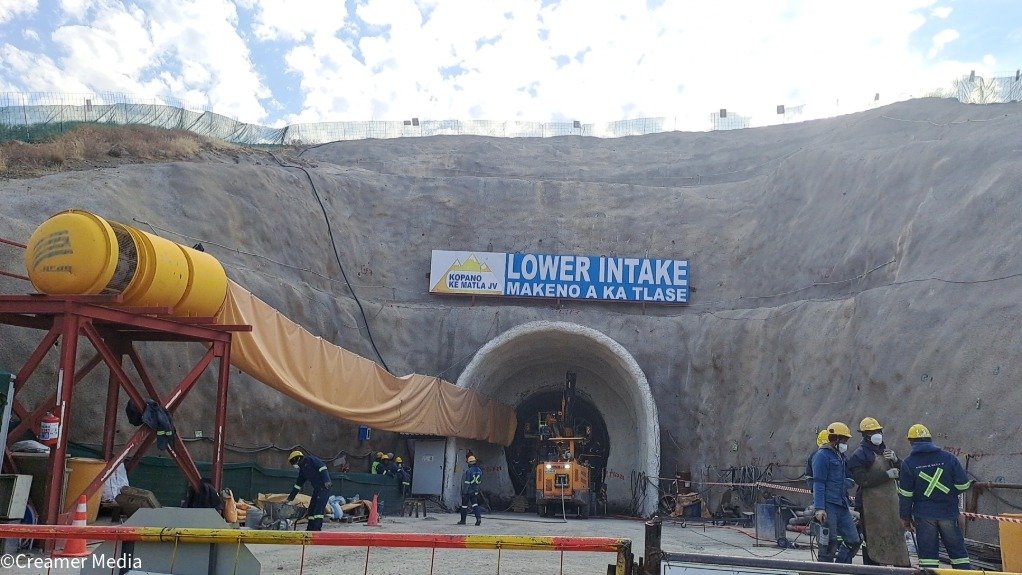 An image of the Polihali transfer tunnel 