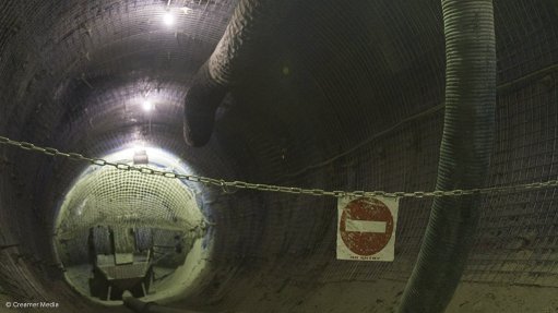 underground at a Petra Diamonds operation