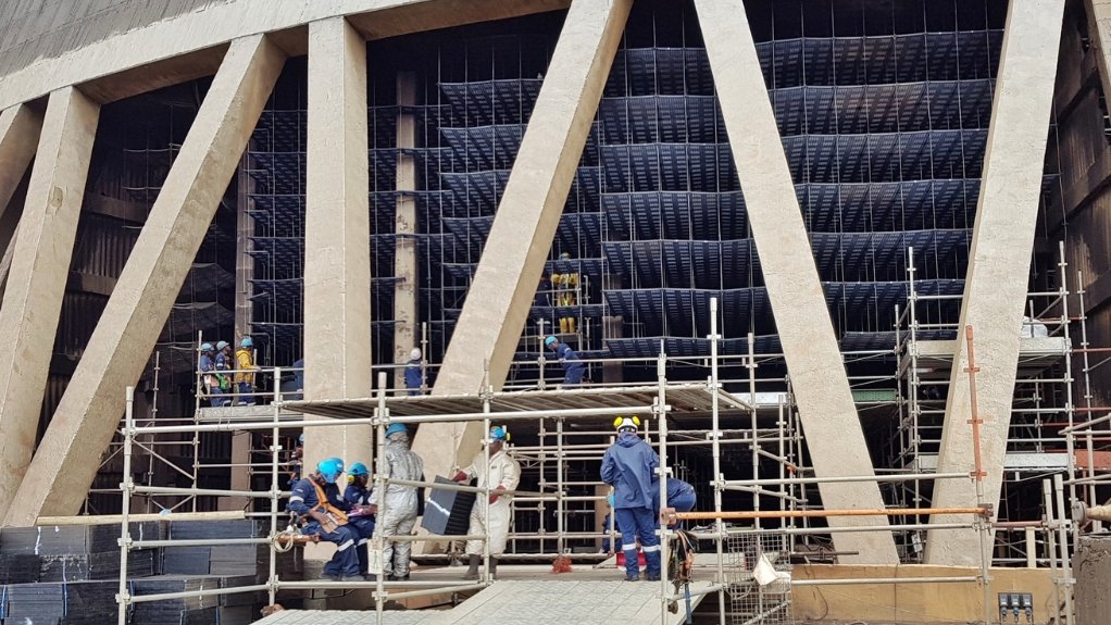 Men working on site at Sasol operation