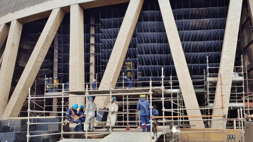 Men working on site at Sasol operation