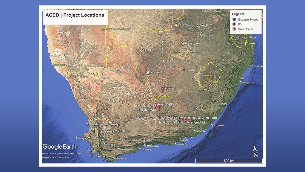 Wind farms in South Africa.