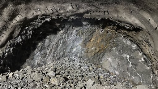 An image of underground blasting