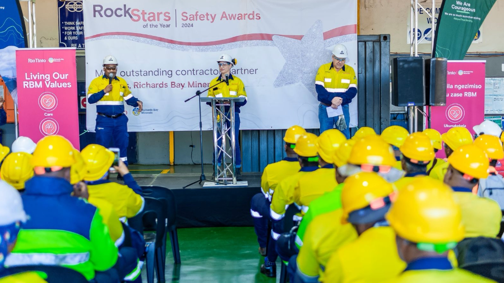 An image of awards ceremony attendees