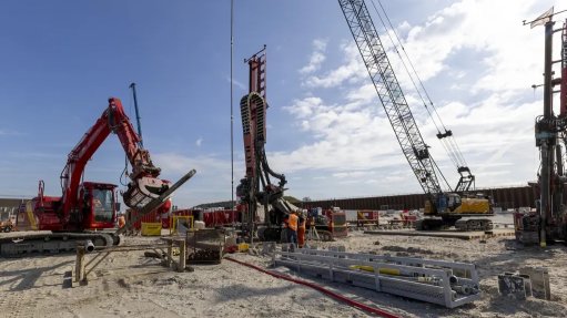 Imge of construction under way at the Pallas project
