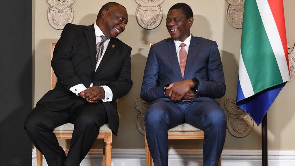 Cyril Ramaphosa and Paul Mashatile 