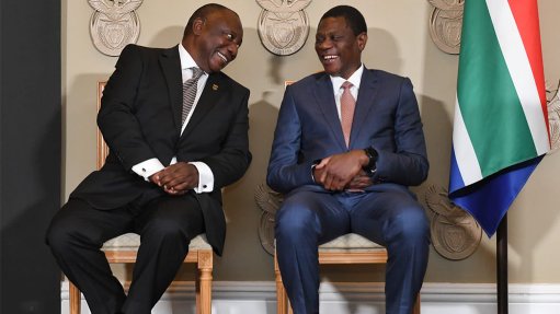 Cyril Ramaphosa and Paul Mashatile 
