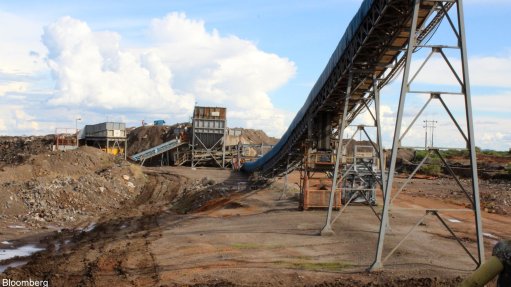 A cobalt mining operation in the DRC