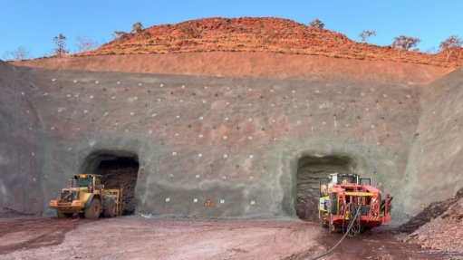 Sulphur Springs exploration decline and boxcut.