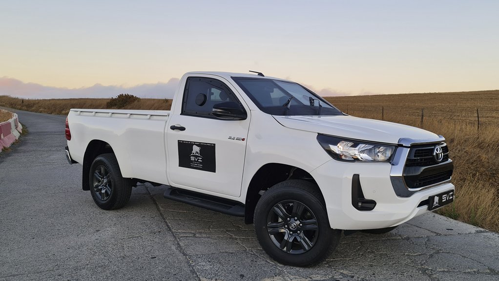 STOPGUN V2.0
SVI’s most popular solution for mining clients – the Stopgun V2.0 package, seen here on a Totoya Hilux, offers cost-effective and comprehensive vehicle armouring