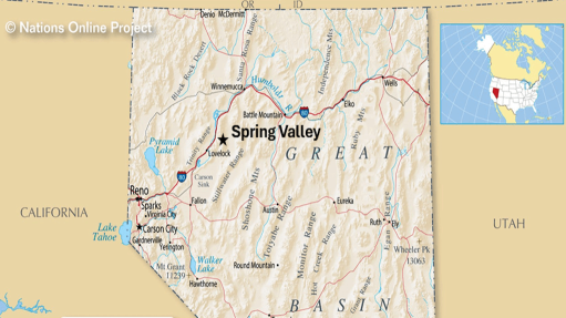 LOCATION MAP OF THE SPRING VALLEY PROJECT