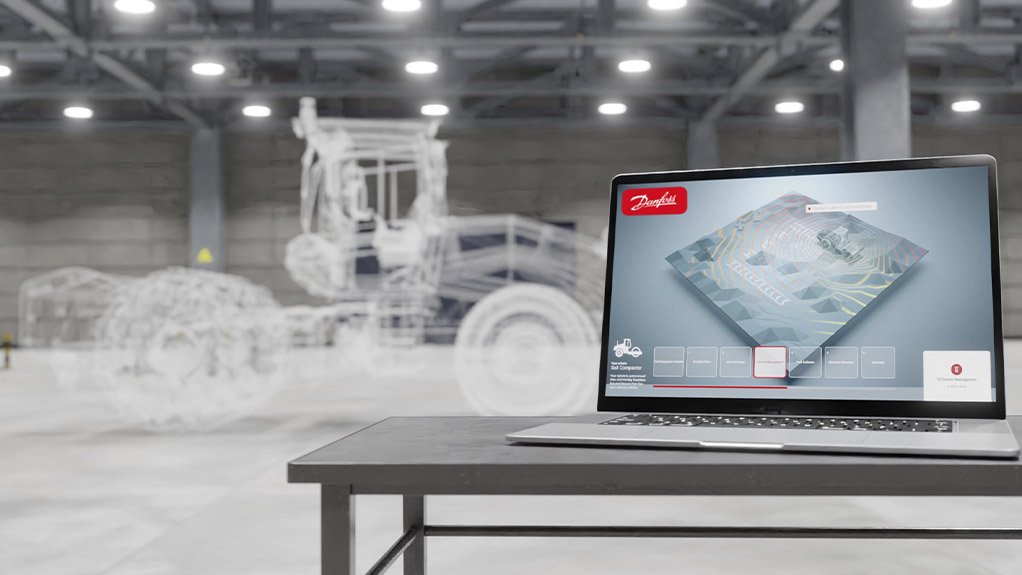 Image of a laptop in a manufacturing facility
