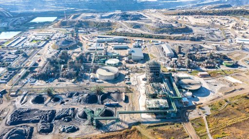 An Aerial view of the Tharisa mine