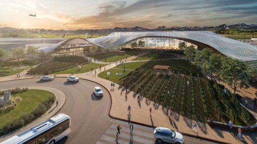 Artist’s impression of the proposed Cape Winelands Airport (Boogertman + Partners)
