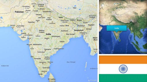 Image of India flag/map