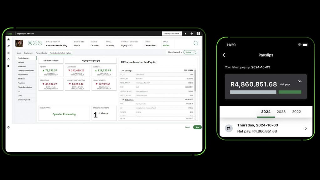 Image of data on a screen