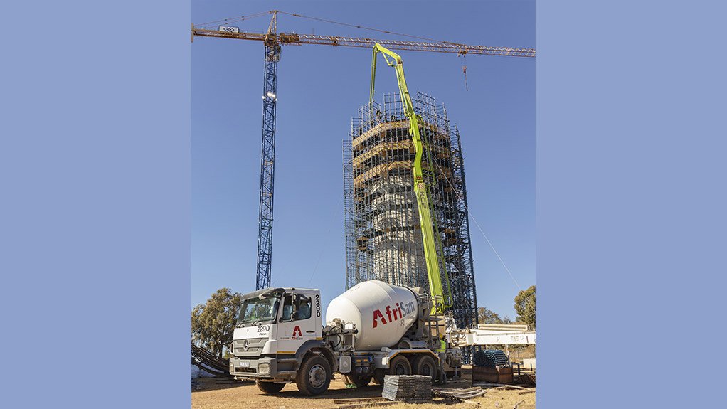 To avoid overloading and deforming the formwork, concrete pouring was limited to 12 cubic metres per hour